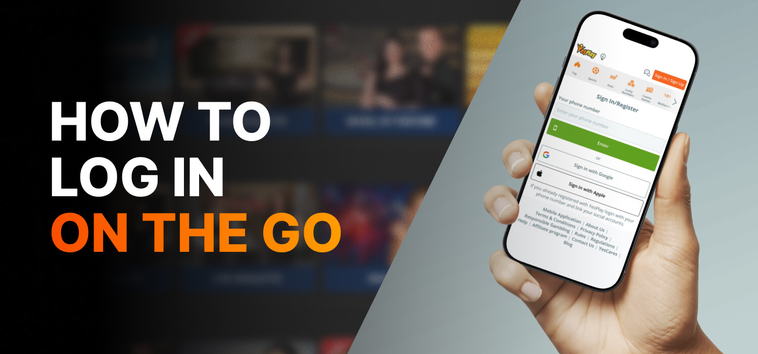 how to log in on the go